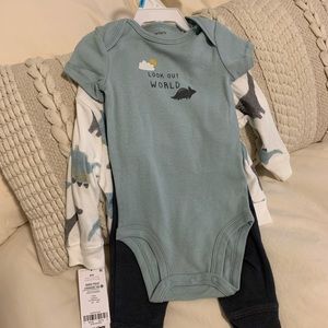 Carters Look Out World Dinosaur 3 piece set